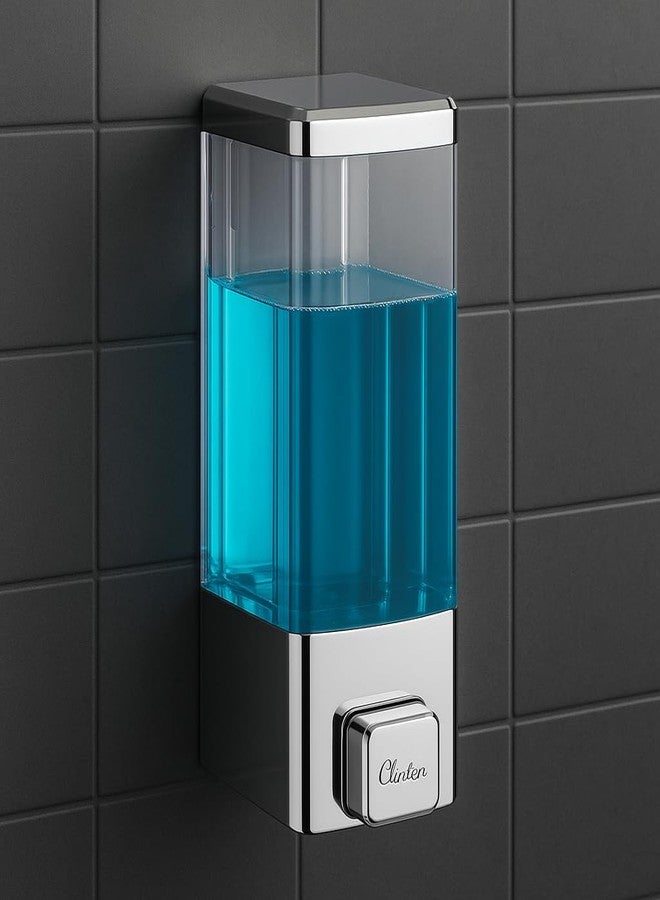 Clinton 350 Ml CD1011 ABS Wall Mounted Liquid Soap Dispenser Shampoo Sanitizer Gel Dispenser for Bathroom- Set of 1 - Image 1