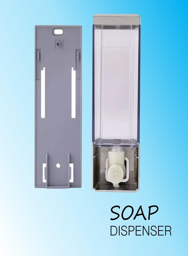 Clinton 350 Ml CD1011 ABS Wall Mounted Liquid Soap Dispenser Shampoo Sanitizer Gel Dispenser for Bathroom- Set of 1 - Image 2
