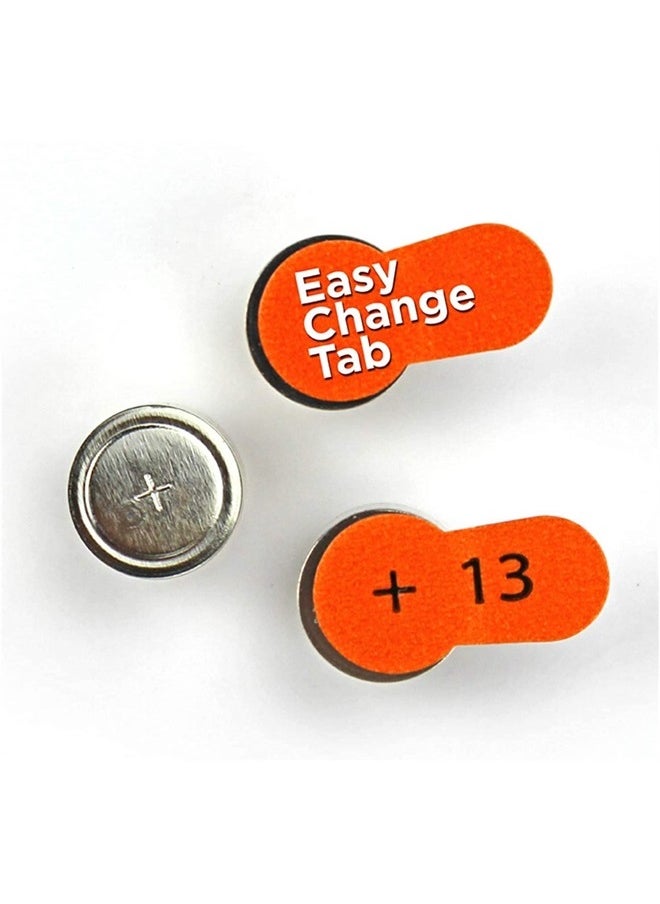 PowerMax - Size 13 Hearing Aid Batteries, Orange Tab, 128 Count - Image 1