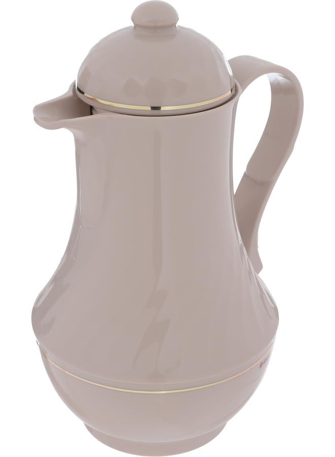 Rotpont Rotpunkt Glass Thermos 1 Liter Plastic Body Light Brown  - Image 3