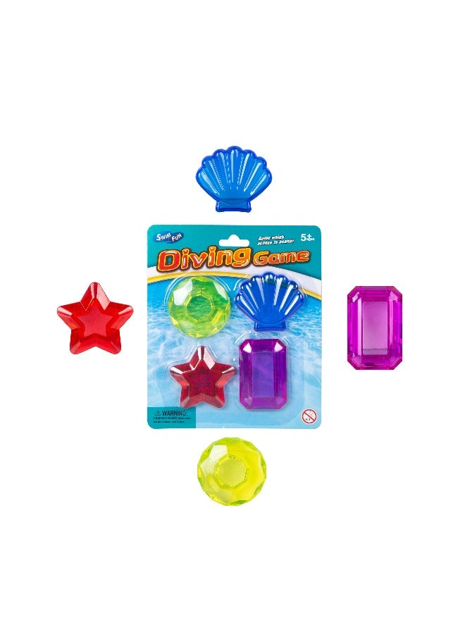 MONDO Diving Gemstone Toys 4 Pieces - Image 1