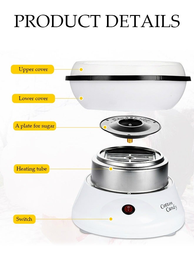 DUNISO آلة صنع غزل البنات الكهربائية، آلة غزل البنات المحمولة، آلة سكر للأطفال المنزلية، مناسبة للاحتفالات العائلية - Image 4