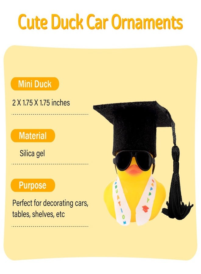ونوو بطة مطاطية للتخرج من وونو، زينة لوحة القيادة للسيارة، هدايا تخرج لها وله، هدية تخرج مضحكة لطلاب الثانوية العامة وطلاب الدكتوراه والماجستير والجامعات، للنساء والرجال، أسود - Image 4