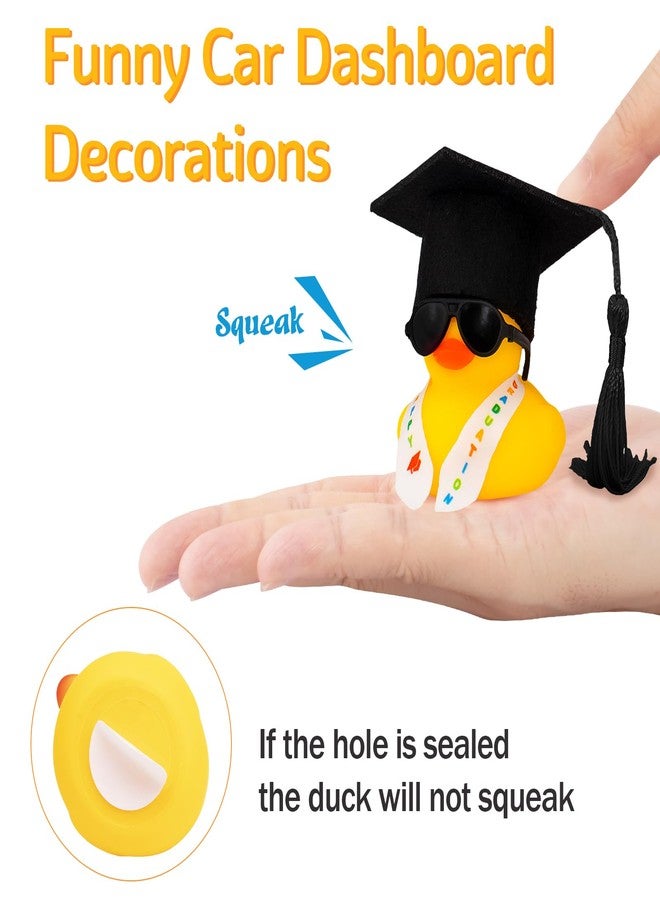 ونوو بطة مطاطية للتخرج من وونو، زينة لوحة القيادة للسيارة، هدايا تخرج لها وله، هدية تخرج مضحكة لطلاب الثانوية العامة وطلاب الدكتوراه والماجستير والجامعات، للنساء والرجال، أسود - Image 2