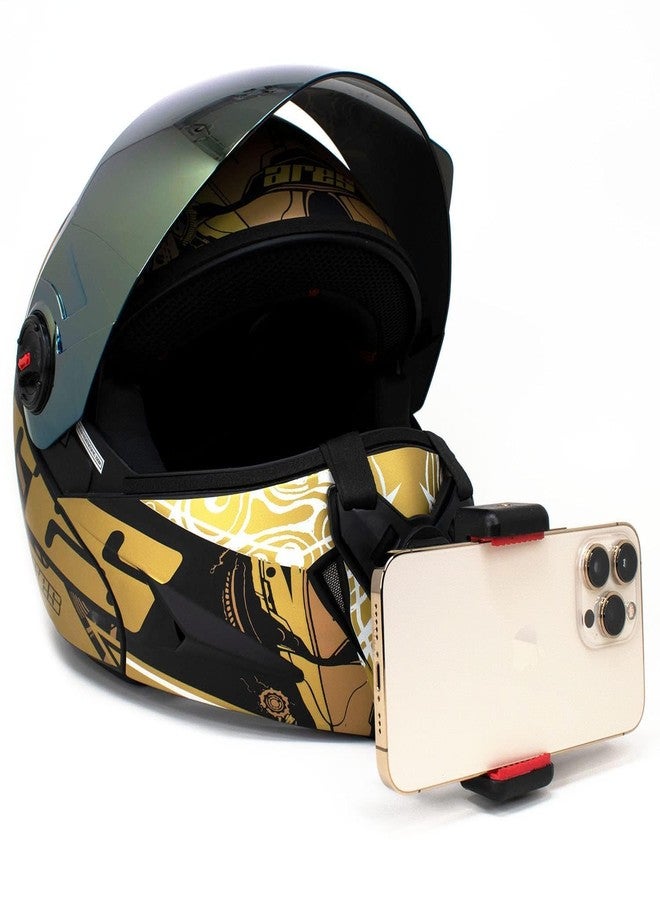 Action Pro Made in India Helmet Chin Mount Strap, Compatible with GoPro Hero 13/12/11/10/9/8/7/6/5/4, DJI Osmo, Insta360, SJCAM & Other Action Cameras (Pack of 3) - Image 1