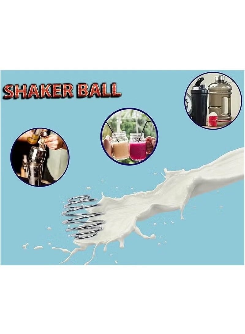 Realfrog 10 PCS Food Grade Stainless Steel Shaker Balls, Spring Shaker Balls, Wire Whisk Ball Replacement, Milkshake Egg White Mixing Balls for Shaker Bottle Mixer for Home, Office, Cafe, Restaurant  - Image 4