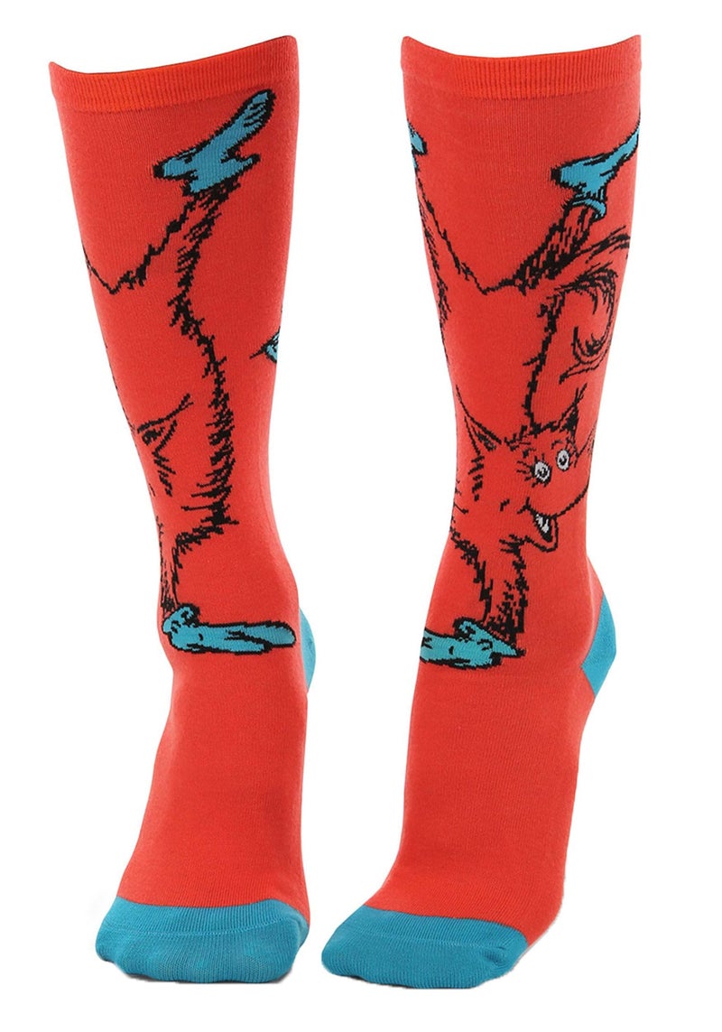 elope Fox in Socks Knee High Costume Socks Standard - Red, One Size - Image 1