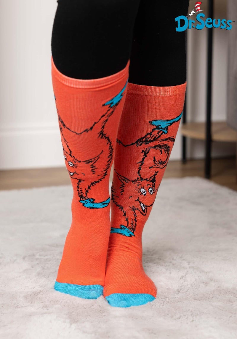 elope Fox in Socks Knee High Costume Socks Standard - Red, One Size - Image 2