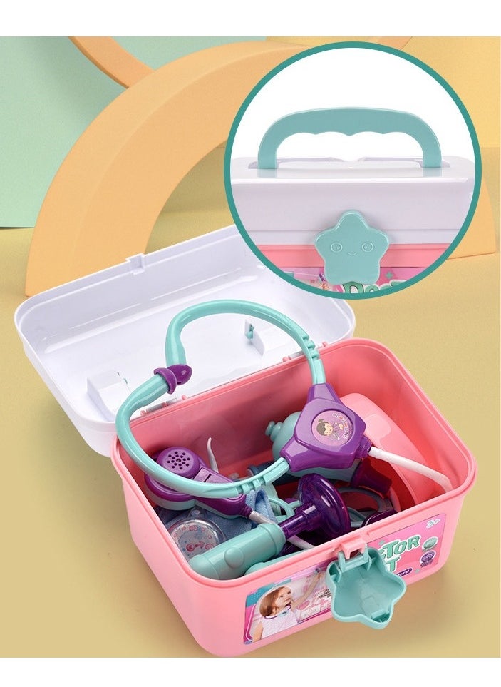 JAKTK 42pcs Doctor Kit for Kids-Eye chart--Medical bed-Simulation Doll-Stethoscope-Dental  - Image 5