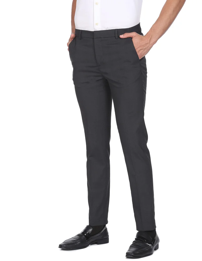Elasticated Waist Mid Rise Trousers
