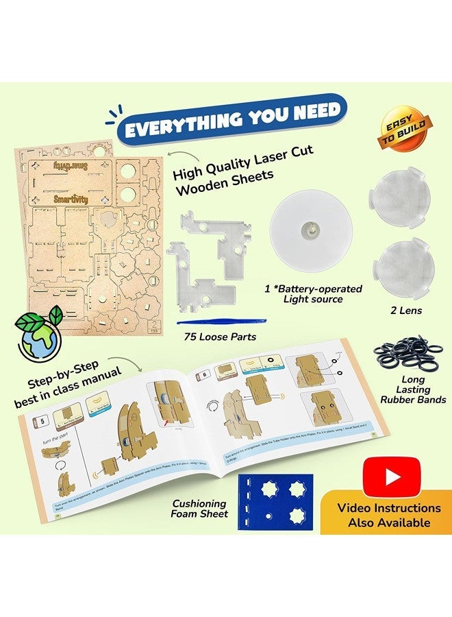 Smartivity Microscope 100x Zoom STEM DIY Fun Game for Kids Age 8 to 14 Years Old Toy for Boys & Girls Age 8-10-12 | Science Based Education & Construction Activity Kit - Image 5