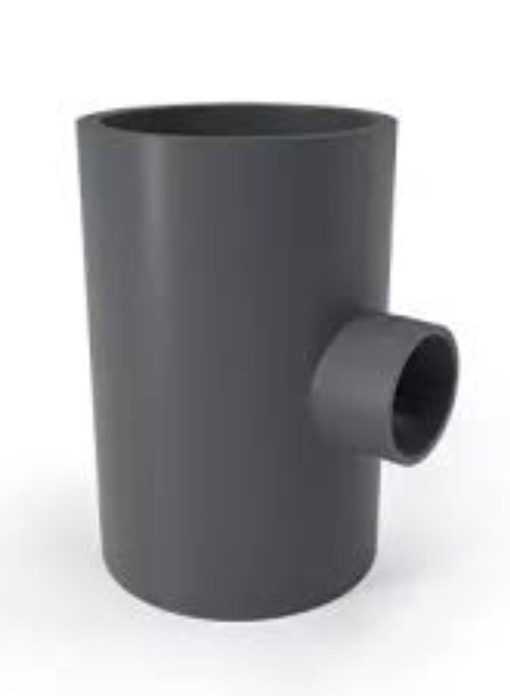 KNP KNP Female Reducer Tee PVC Pipe Fitting (2x1 Inch) is designed to connect three PVC pipes of different sizes with female threaded connections. - Image 1