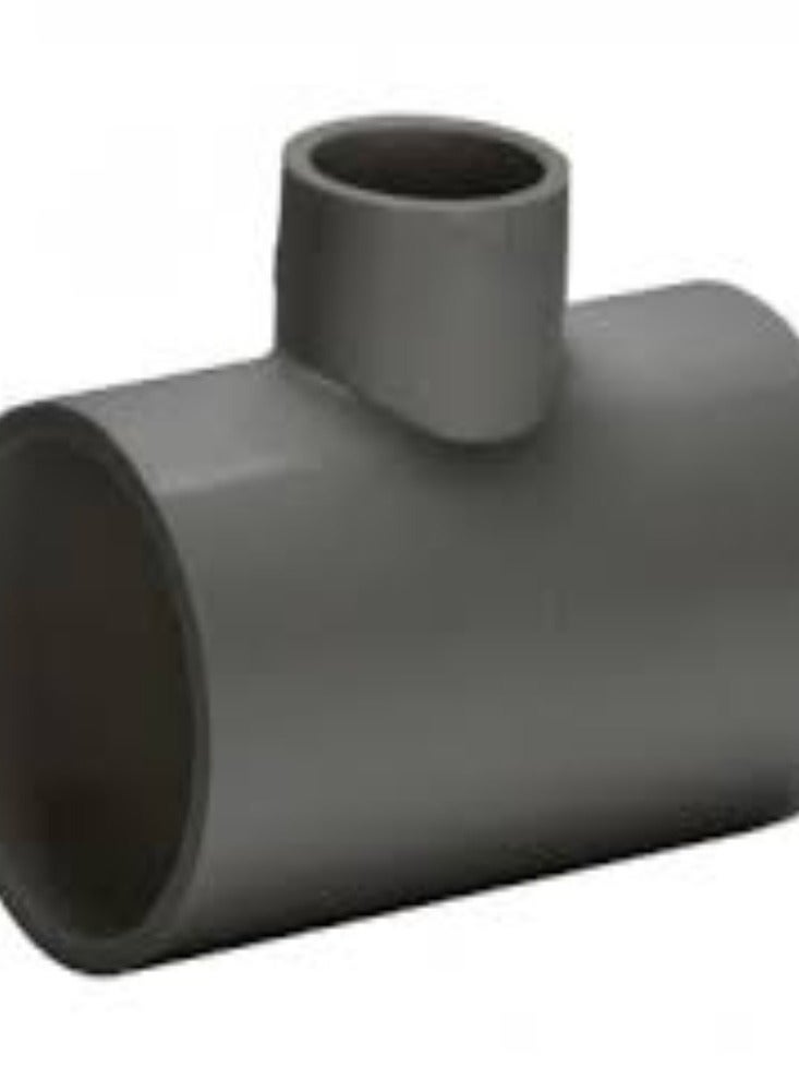 KNP KNP Female Reducer Tee PVC Pipe Fitting (2x1 Inch) is designed to connect three PVC pipes of different sizes with female threaded connections. - Image 2