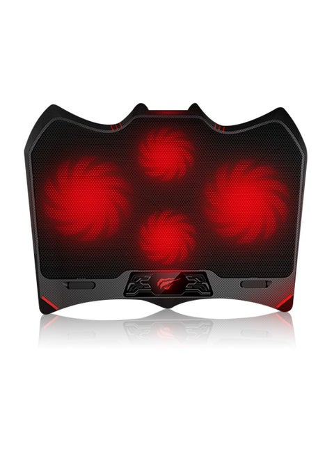 Laptop Cooling Pad, Adjustable Height, Ergonomic Design, Equipped with 2 USB Ports, Compatible with Multiple Sizes of Computers