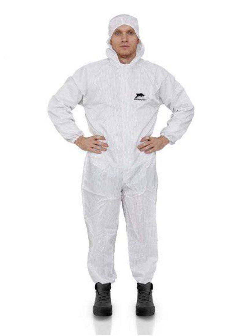 RHINOMOTIVE RHINOMOTIVE - Safety REUSABLE COVERALL 2 EXTRA LARGE Protects against spray paint, solvents, and dust  - Image 1