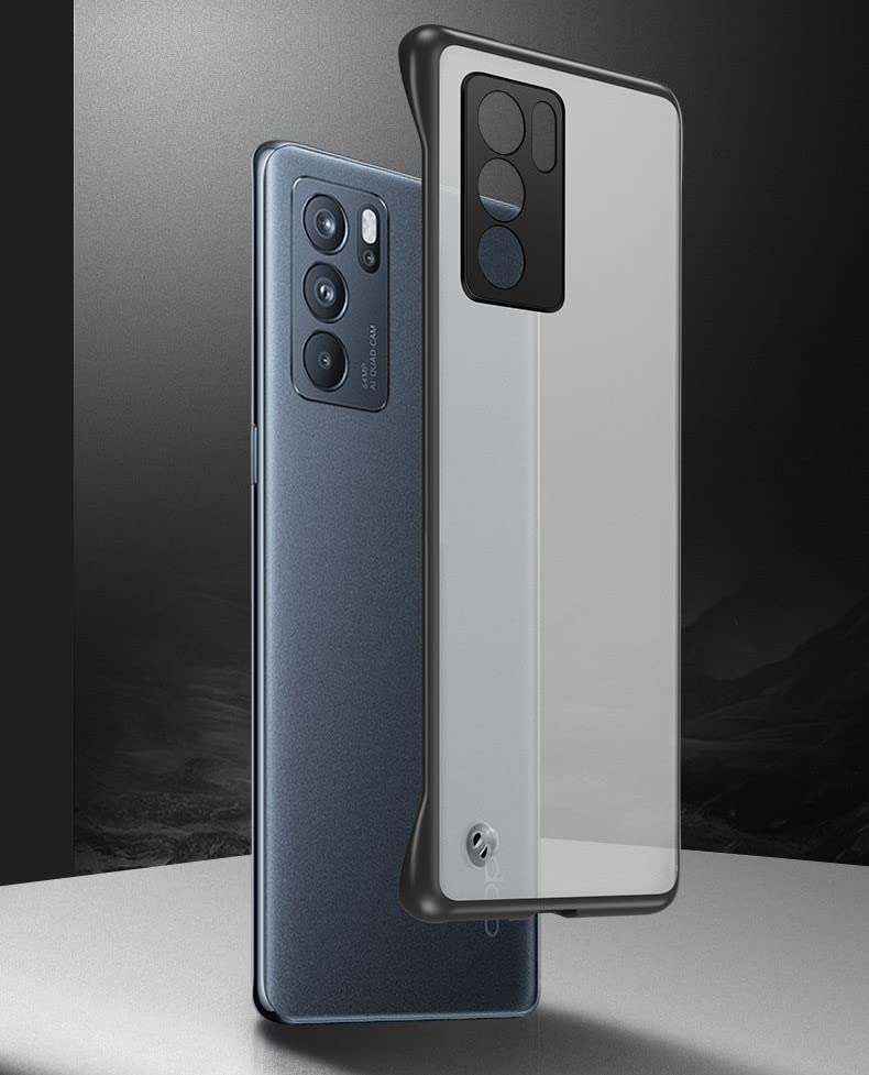 REALCASE Oppo Reno 6 5G Back Cover Case | Stylish Frameless Matte Hard Back Skin | Soft TPU Shock Proof Bumper Back Cover for Oppo Reno 6 5G (F-Blue) - Image 5