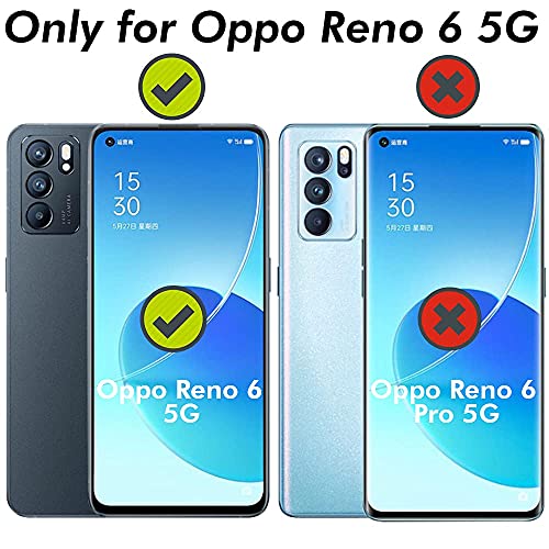 REALCASE Oppo Reno 6 5G Back Cover Case | Stylish Frameless Matte Hard Back Skin | Soft TPU Shock Proof Bumper Back Cover for Oppo Reno 6 5G (F-Blue) - Image 2