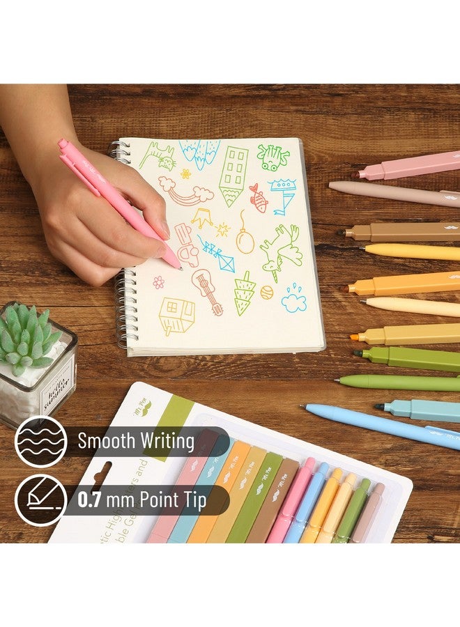 Mr. Pen- Aesthetic Highlighters and Gel Pens, 12 Pack, Bright Colors Bible Highlighters No Bleed, Colorful Ink Gel Pens, Cute Highlighter Pens, No Bleed Highlighters for Bibles, Aesthetic Gel Pens - Image 4