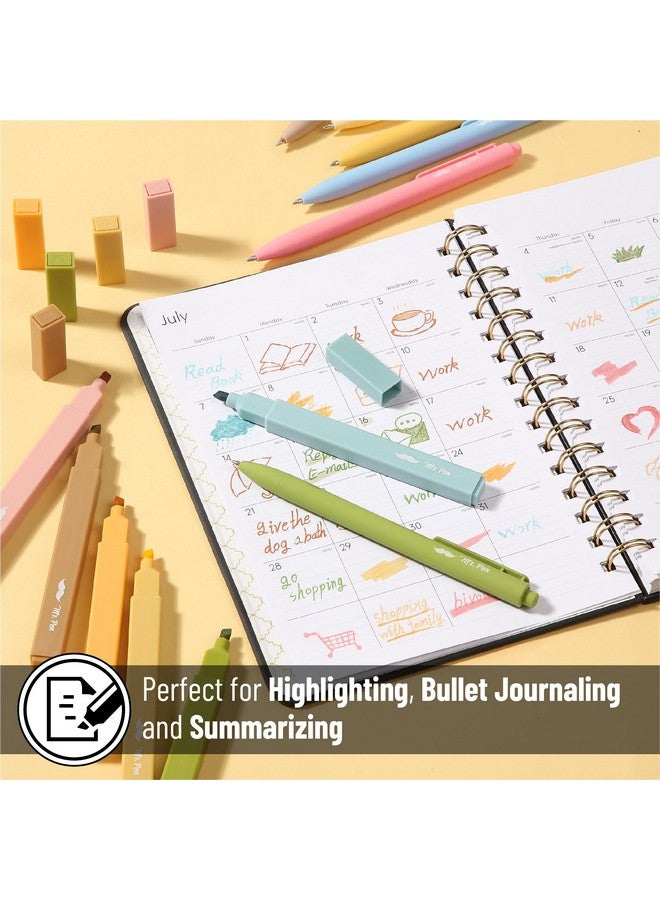 Mr. Pen- Aesthetic Highlighters and Gel Pens, 12 Pack, Bright Colors Bible Highlighters No Bleed, Colorful Ink Gel Pens, Cute Highlighter Pens, No Bleed Highlighters for Bibles, Aesthetic Gel Pens - Image 5