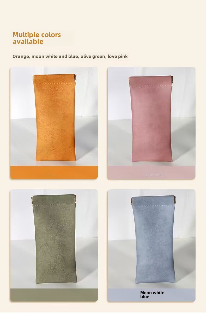 Generic Wholesale Unisex Sunglasses Pouch Snap Closure random color 