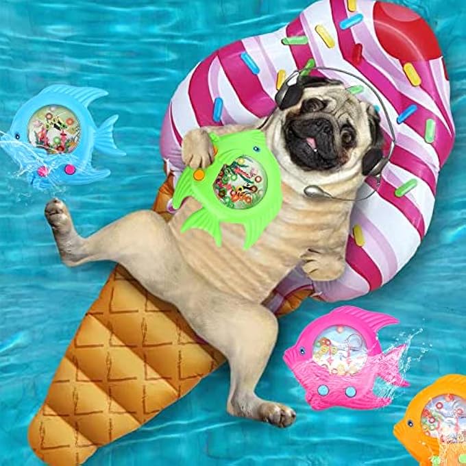 16 PIECES FISH RING TOSS GAMES, HANDHELD WATER FISH COLORFUL ARCADE RETRO POCKET TOYS FOR KIDS, RETRO GAME, PARTY, FAVORS GAME,PRIZES, GIFT TRAVEL, PASTIME - Image 5