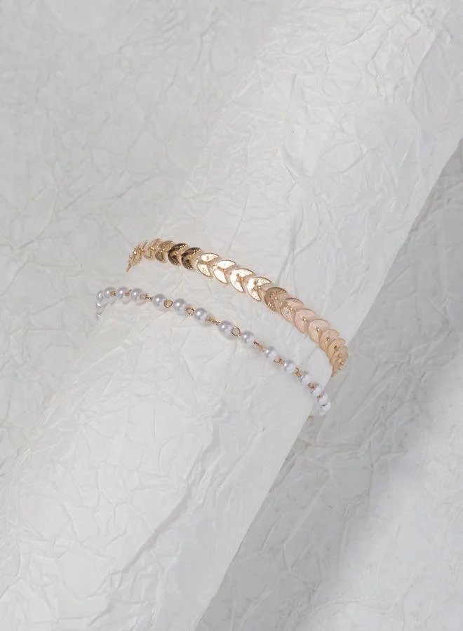 Take Two  Beaded Chain Anklet for Women | Best Price UAE