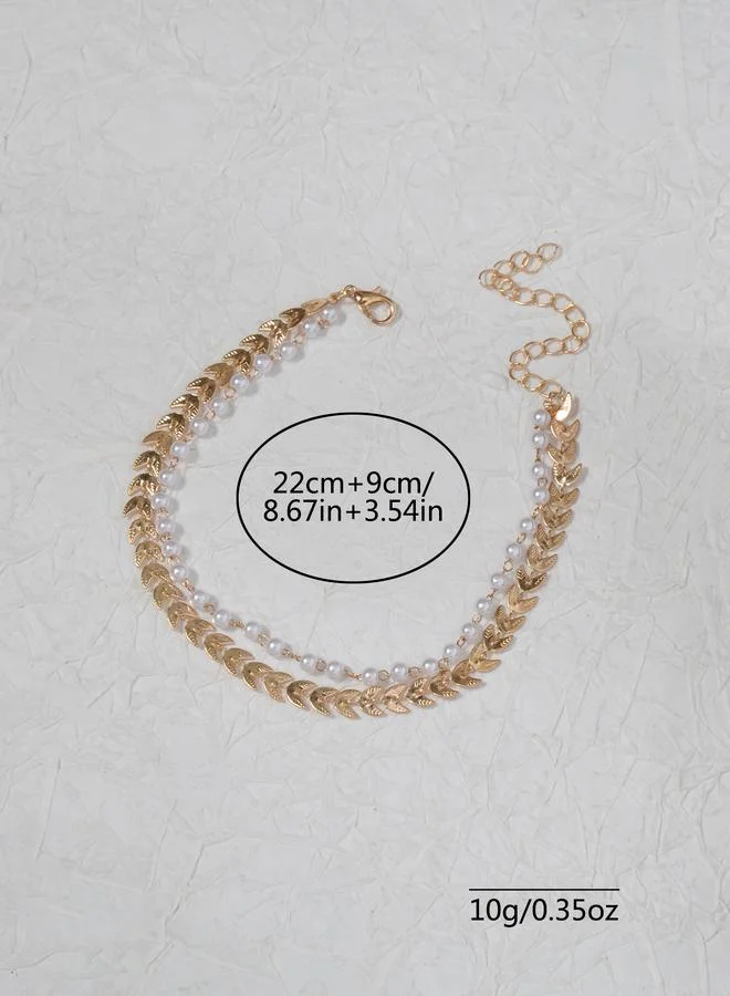 Take Two  Beaded Chain Anklet for Women | Best Price UAE