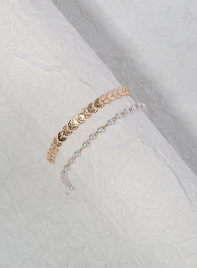 Take Two  Beaded Chain Anklet for Women | Best Price UAE