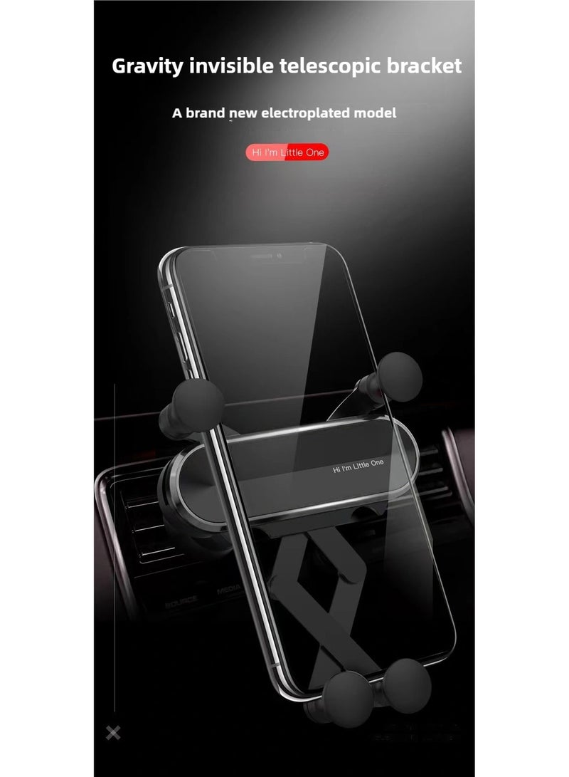 حامل هاتف للسيارة، قابل للسحب، حامل عالمي لفتحة التهوية، متوافق مع iPhone، حامل سيارة، حامل هاتف - Image 3