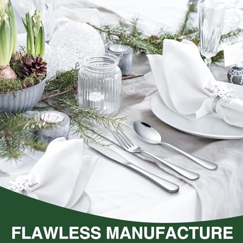 AIVIKI 60-Piece Silverware Set with Organizer,AIVIKI Stainless Steel Flatware Set for 12,Cutlery Utensil Sets for Home Restaurant,Tableware Set Include forks spoons and knives,Mirror Polished,Dishwasher Safe - Image 5
