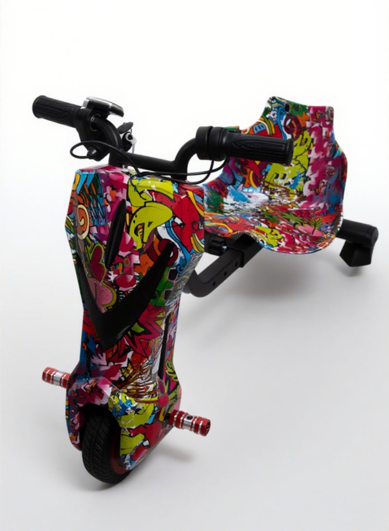 بيبي سكوتر درفت كهربائي صغير بقوة 36 فولت بقدرة عالية ودوران 360° للأطفال والكبار – هيكل قابل للتعديل مزود بتقنية البلوتوث ومعدات حماية، بثلاث سرعات، مزود بمحرك بدون فُرش بقدرة 250 واط، بسرعة تتراوح بين 8 إلى 15 كم/س، ويتحمل وزنًا يصل إلى 80 كجم، مناسب للأعمار من 6 سنوات فأكثر. - Image 3