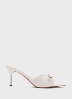 Bow Mule Heel Sandal