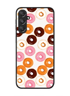 Rugged Black Edge case for Samsung Galaxy M34 5G, Custom Slim fit Flexible Anti Drop Thin Phone Case Cover - Donut Drops