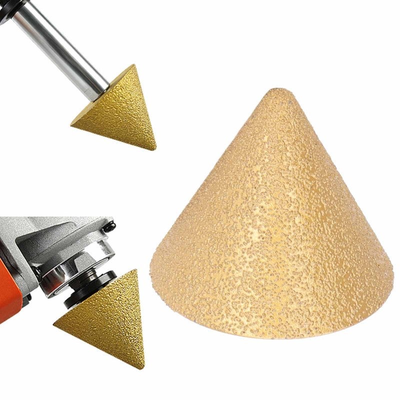 Chamfer Bit: M10 Thread, Compact Size, 57-Degree Base Angle, Fine Grits - Clean Edge Results, Multi-Material Compatibility, Quick Easy Installation for Professional & DIY Tile, Marble, Stone Fabricati - Image 4
