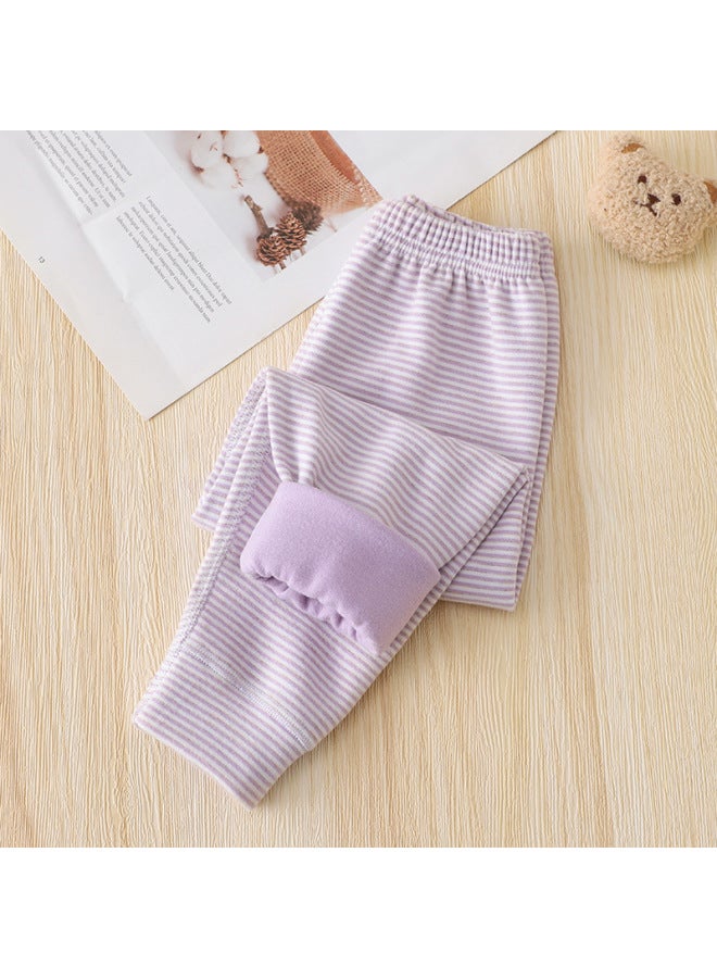 Children's School Uniform Essentials: Girls' Inner Leggings, Boys' Seamless Thickened Wool Silk Thermal Pants, Baby Autumn Pants