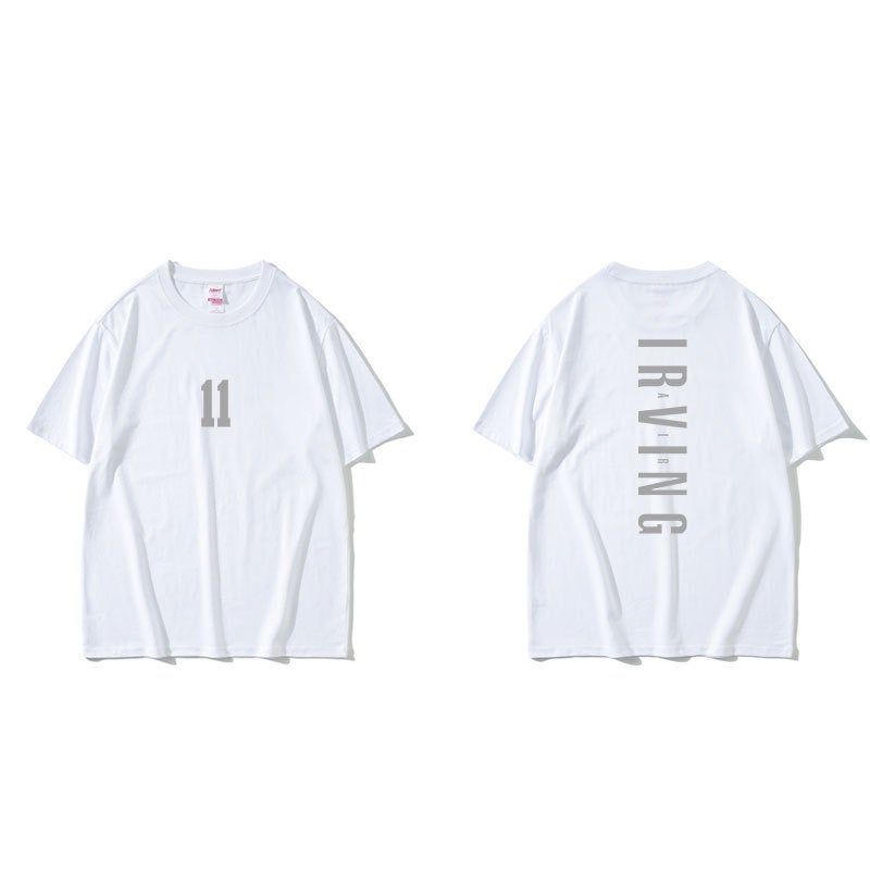 Generic Kobe Basketball Cotton T-Shirt Mens Athletic Quick-Dry Owen 11 White Short Sleeve
