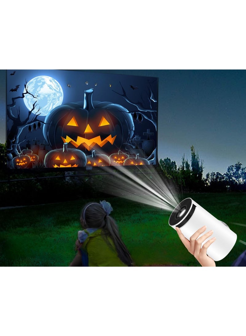 بروجكتور ميني ذكي بدقة 4K – بنظام أندرويد 11، واي فاي 6 5G، بلوتوث 5.0، دعم 1080P، سطوع 8000 لومن، 200 انسي، سينما منزلية محمولة - Image 4