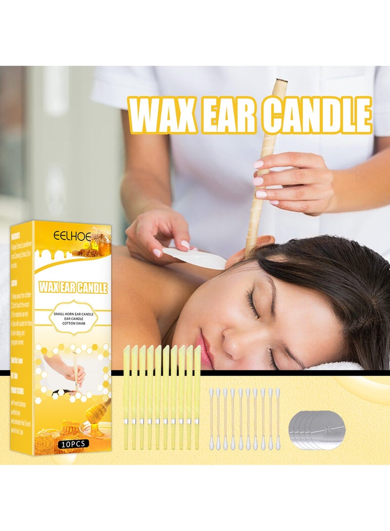 إيلهو شموع الأذن العطرية – لتنظيف شمع الأذن والاسترخاء والعناية، بشكل بوق مع سدادات قطنية - Image 3
