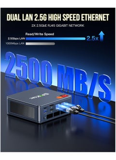 GMKtec Desktop Ultracompact Mini PC Gaming, Windows 11 Pro, NucBox K6 AMD Ryzen 7 7840HS Dual NIC LAN 2.5Gbps Desktop Computer, 32GB DDR5 (16GB*2) 1TB PCIe4.0 SSD, USB4.0, HDMI, DP, USB-C, WiFi 6E, BT 5.2  - Image 2