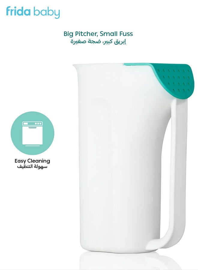 Control The Flow Rinser | Dual-Flow Bath Pitcher | Gentle Rain & Waterfall Effect | Soft Spout Protects Eyes & Ears | Easy Grip Handle for Newborns & Toddlers
