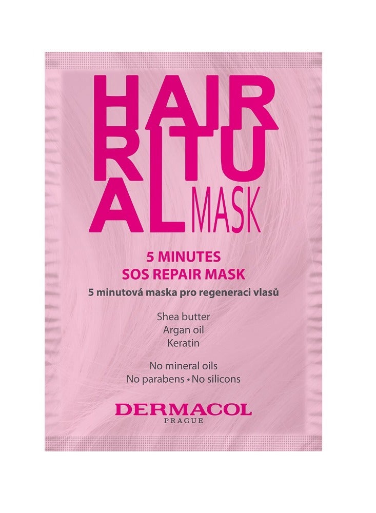 Dermacol HAIR RITUAL 5 minutes SOS repair mask 