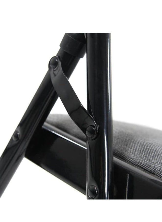 ECVV ECVVÂ® 4 Pieces Folding Padded Chair With Backrest, Folding Chair, Functional Portable Chair For | Indoor, Outdoor | Home | Dining | Office | Event Party Two Colours - Image 4