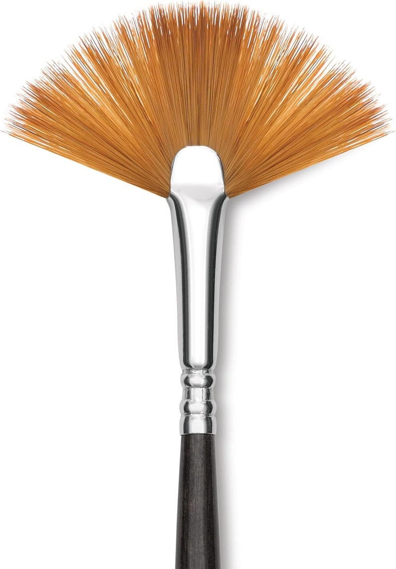 Escoda Prado Tame Gold Fiber Long Handle Brush Fan 31332