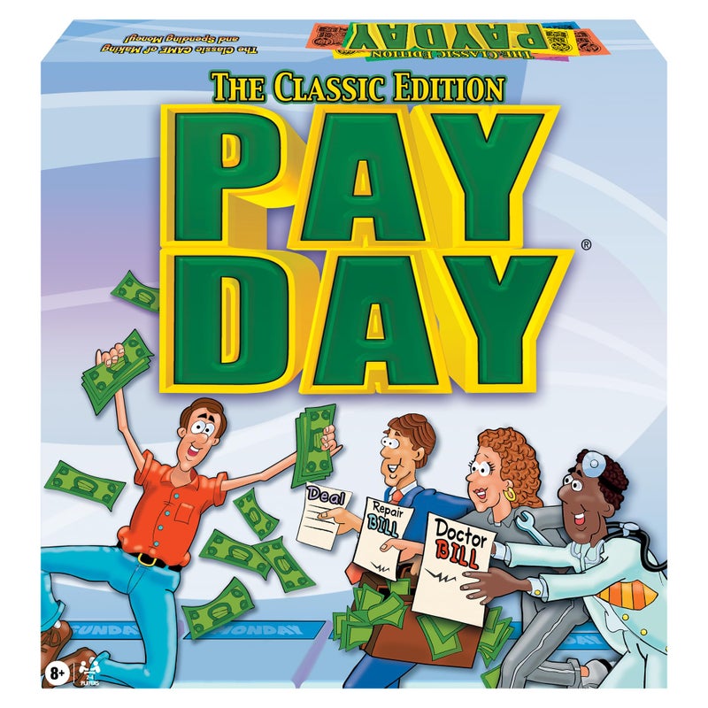 Winning Moves The Game of Pay Day with Popular 1970's Artwork by Winning Moves Games USA, Where Players Make and Spend Money for Fun, for 2-4 Players, Ages 8+ - Image 1