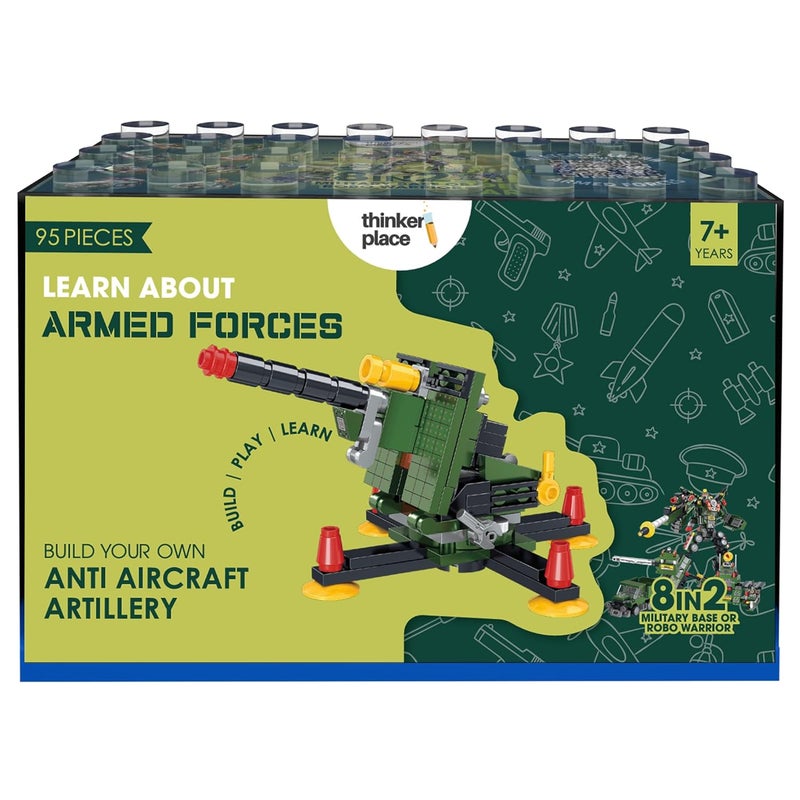 ThinkerPlace 8 in 2 Armored Corps - Anti-Aircraft Artillery Educational Toy - Image 2