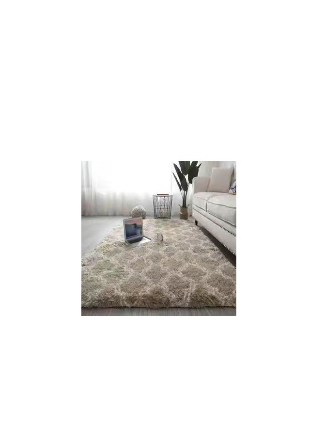 BAIG Soft Touch Area Rug Bedroom Anti-Skid Yoga Carpet Shaggy Rugs Fluffy Motley Tie-dye Carpets - Image 1