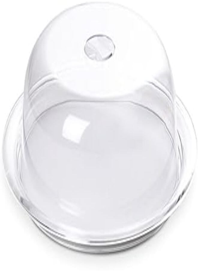 OMADA - Omada Globo Acrylic Cake Plate with Cover, 32.5 cm - White - Image 1