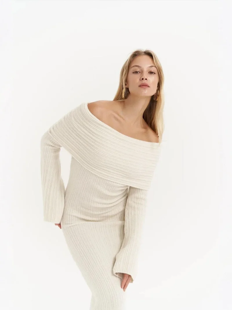 Mai Collection MAI STUDIOS Valencia Knitwear Maxi Dress