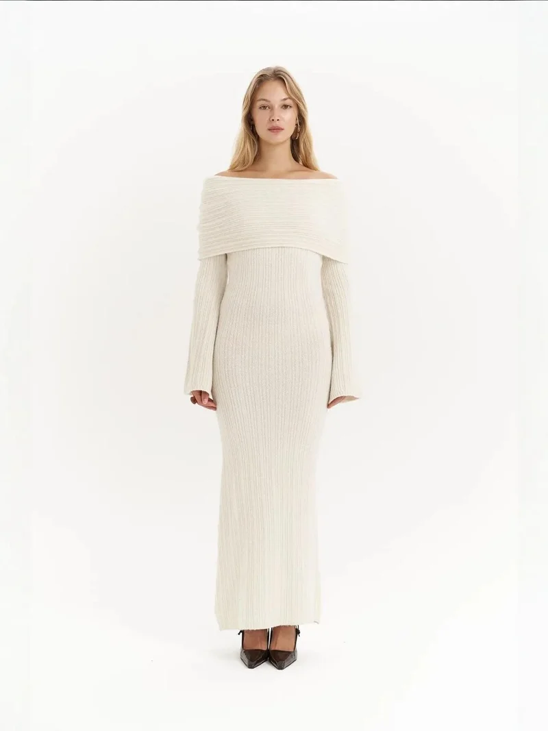 Mai Collection MAI STUDIOS Valencia Knitwear Maxi Dress