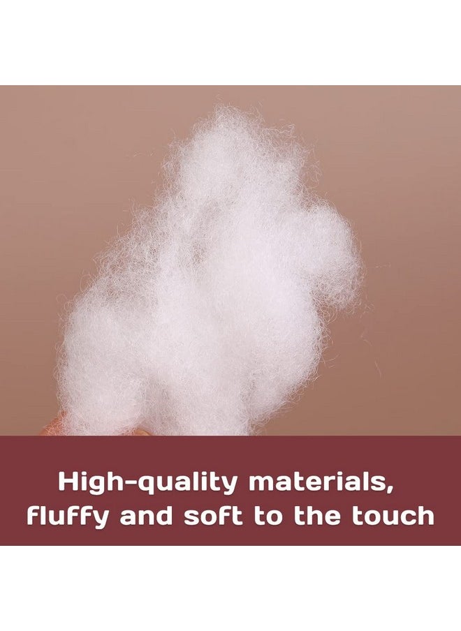 Butuze BUTUZE 5.29oz/150g Polyfill Stuffing Fiber Fill, White Premium Fiberfill Stuffing for Craft, High Resilience Crochet Stuffing, Stuffing for Stuffed Animals, Cotton Batting, Recyclable  - Image 5